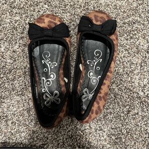 Girls Cheetah Print Flats